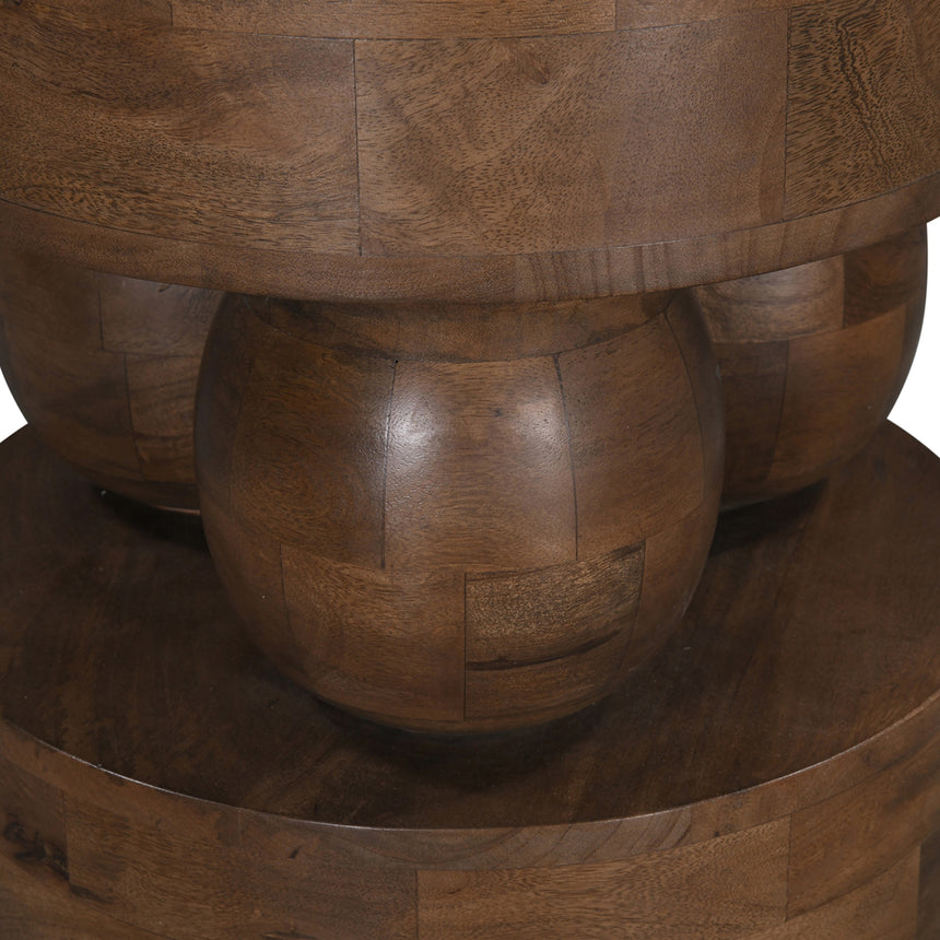 40cm Round Side Table | Walnut | Myka Home - View 5