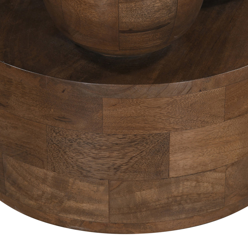 40cm Round Side Table | Walnut | Myka Home - View 7