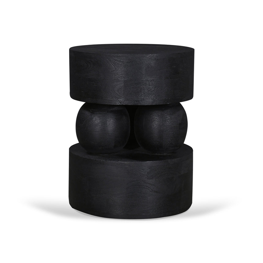 40cm Round Side Table | Black | Myka Home - View 3