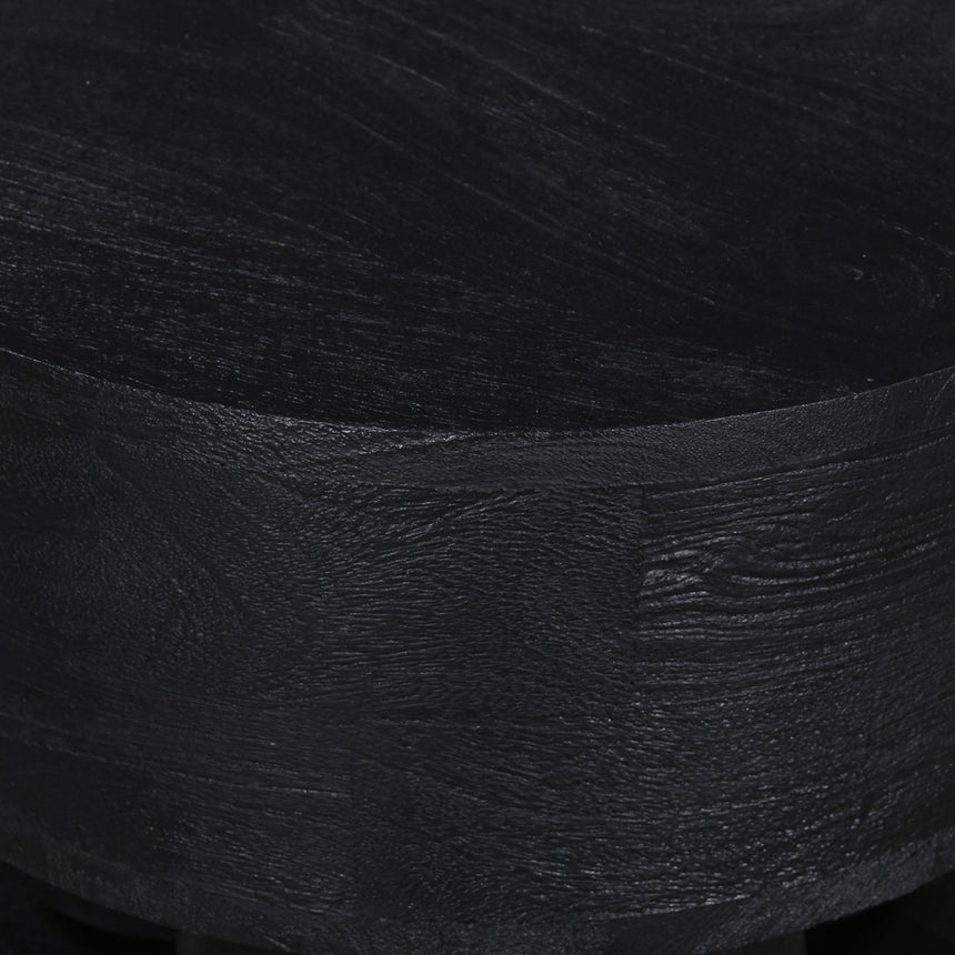 40cm Round Side Table | Black | Myka Home - View 8