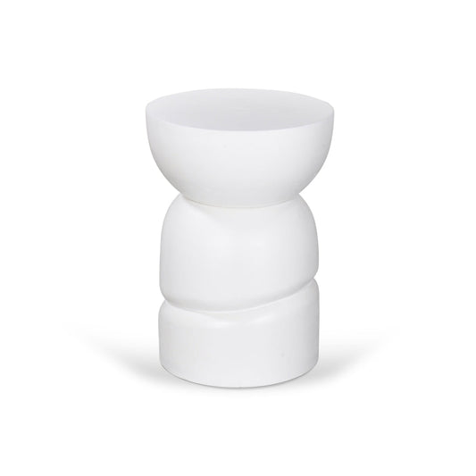 38cm Round Side Table | White | Myka Home