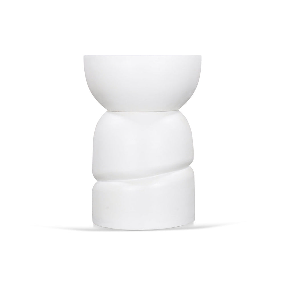 38cm Round Side Table | White | Myka Home - View 3