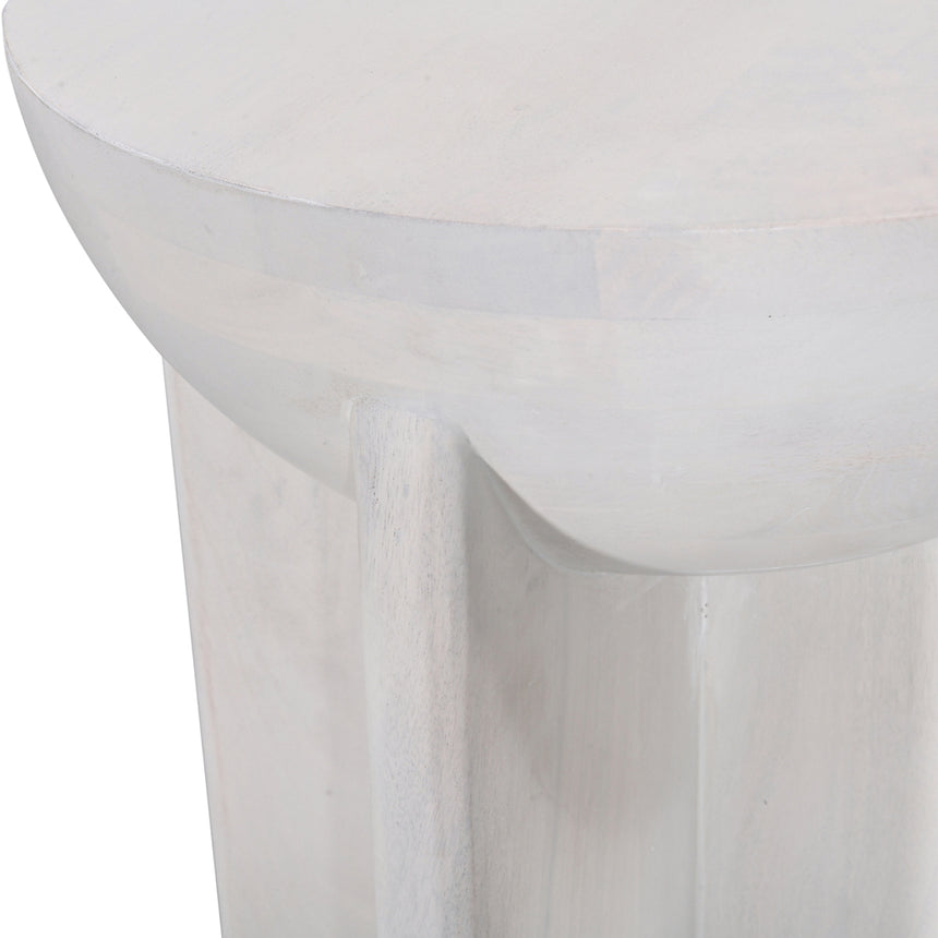 40cm Round Side Table | Cafe White | Myka Home - View 8