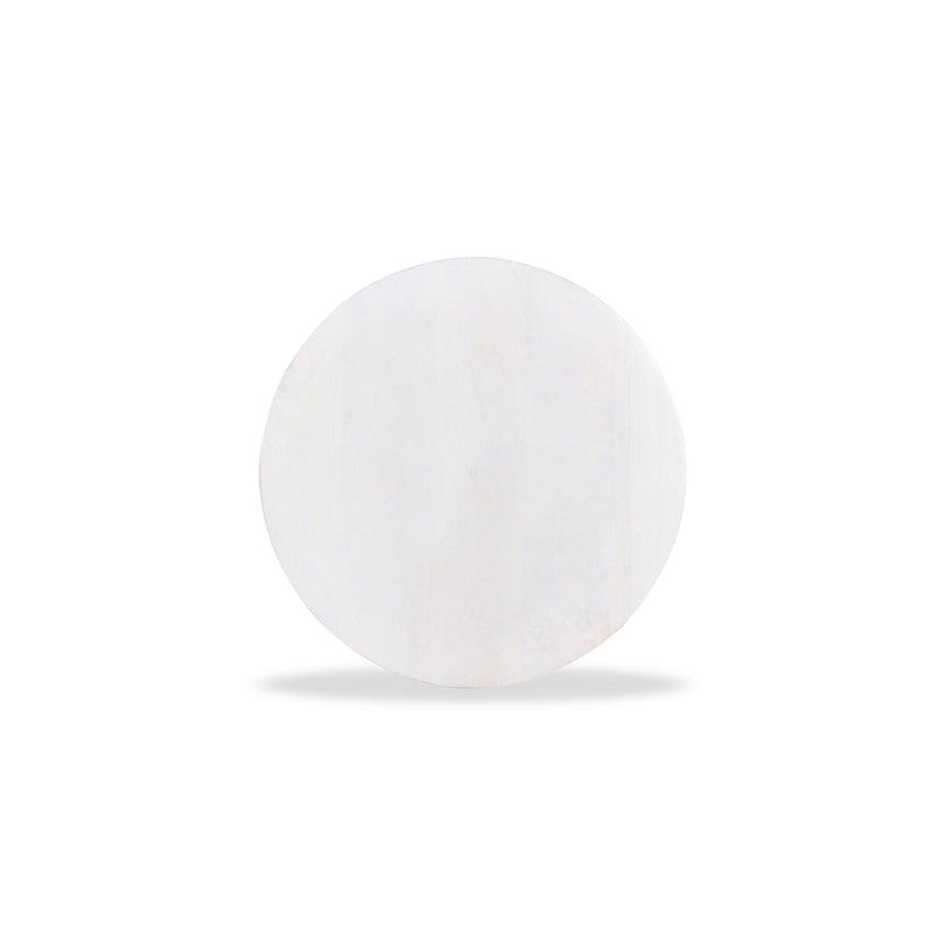 40cm Round Side Table | Cafe White | Myka Home - View 10