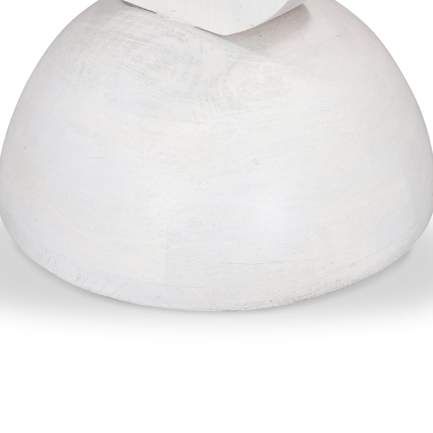 38cm Round Side Table | Cafe White | Myka Home - View 7