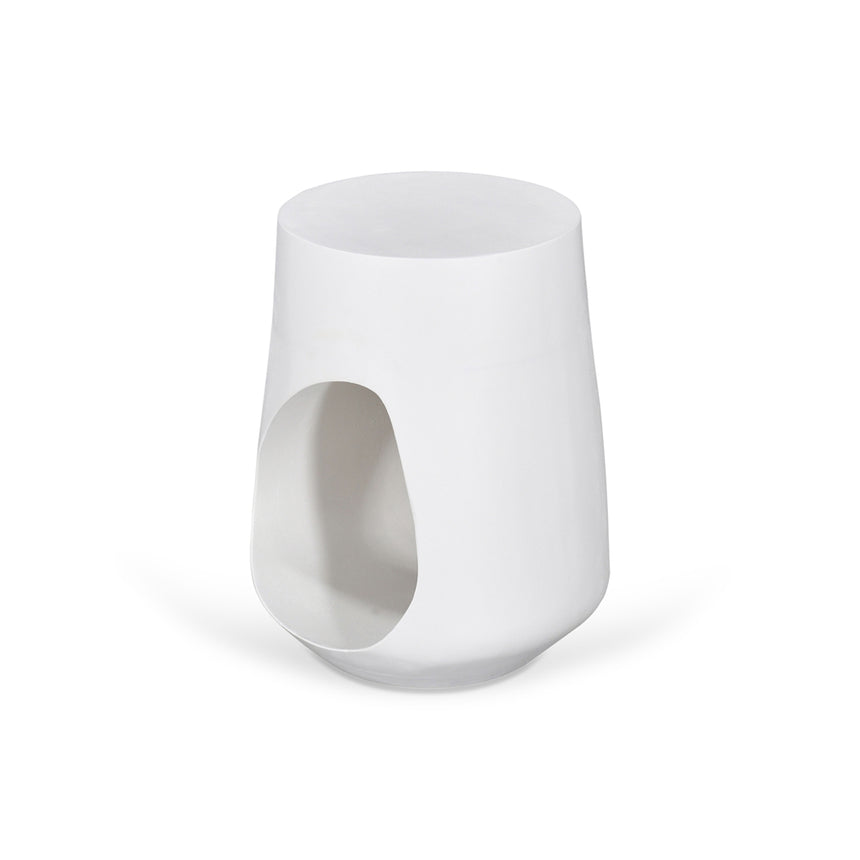 32cm Round Side Table | White | Myka Home