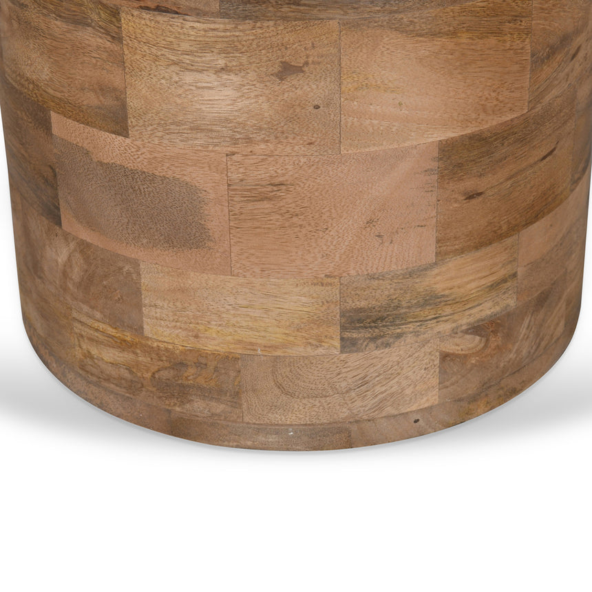40cm Travertine Top Side Table | Natural | Myka Home - View 7