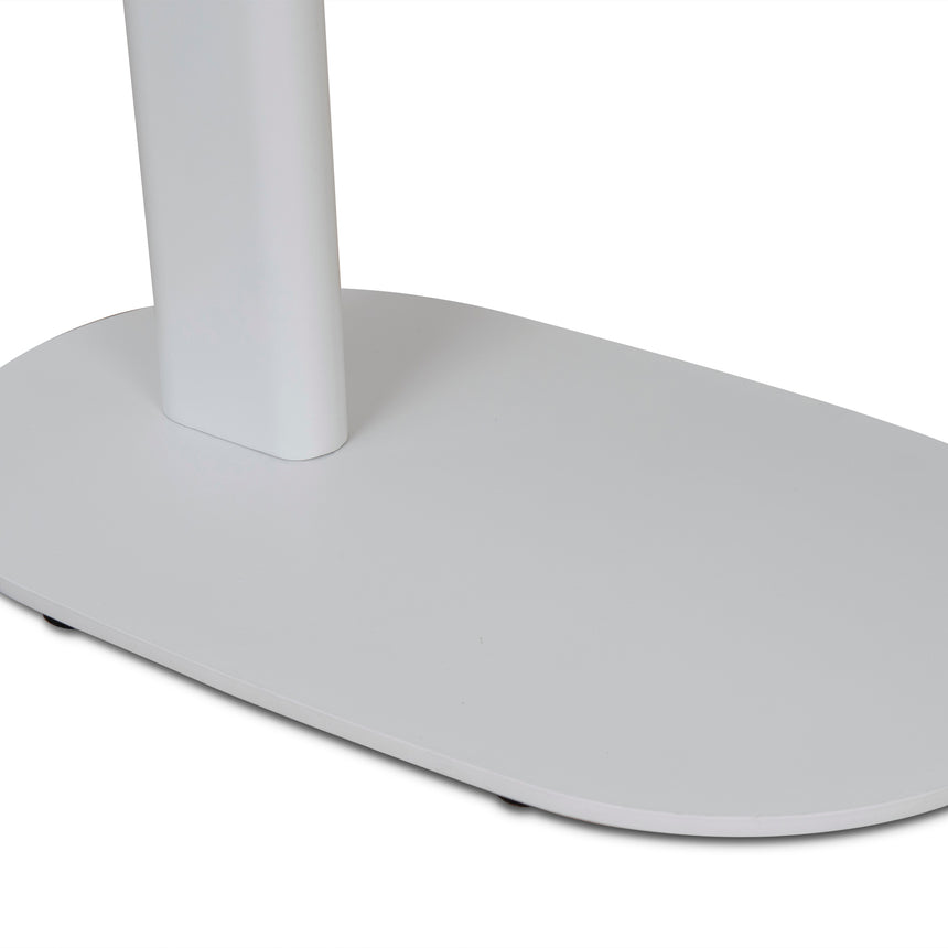 60cm Marble Side Table | White Base | Myka Home - View 5