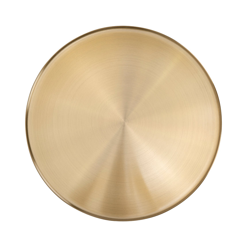 45cm Brushed Gold Side Table | Carrara Marble | Myka Home - View 6