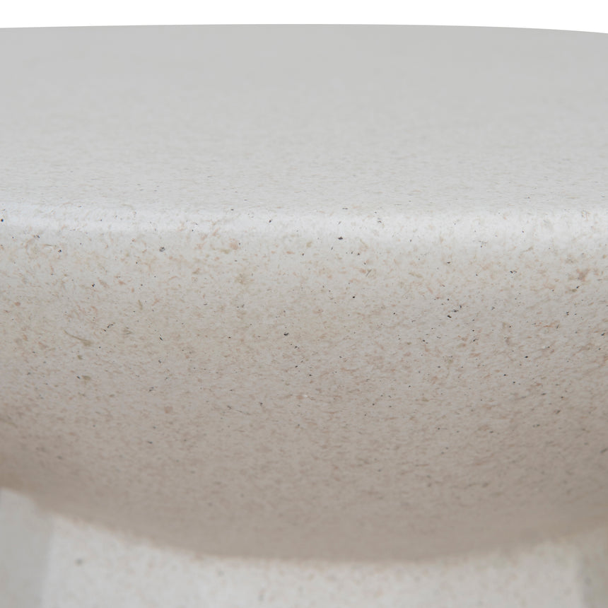 42cm Fibre Glass Side Table | White | Myka Home - View 4