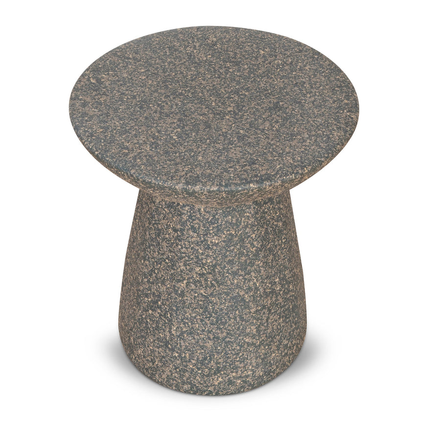 42cm Fibre Glass Side Table | Charcoal Latte | Myka Home - View 2