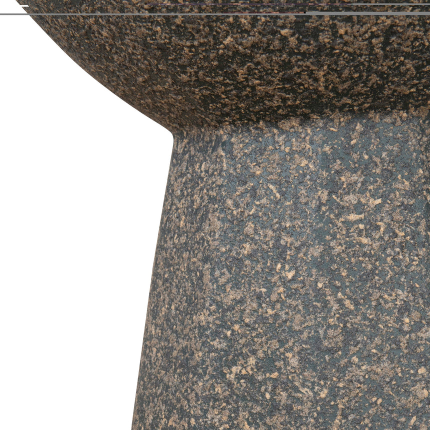 42cm Fibre Glass Side Table | Charcoal Latte | Myka Home - View 7