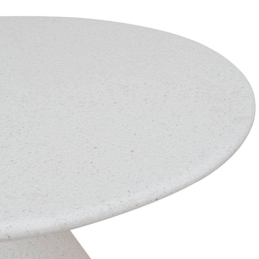 60cm Fibre Glass Side Table | White | Myka Home - View 5