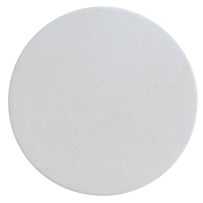60cm Fibre Glass Side Table | White | Myka Home - View 9
