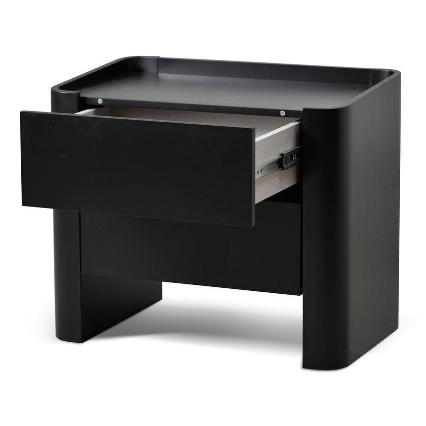 Bedside Table | Matte Black | Myka Home - View 3