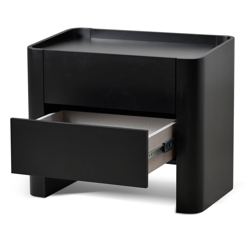 Bedside Table | Matte Black | Myka Home - View 4