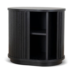 55cm Side Table | Full Black | Myka Home
