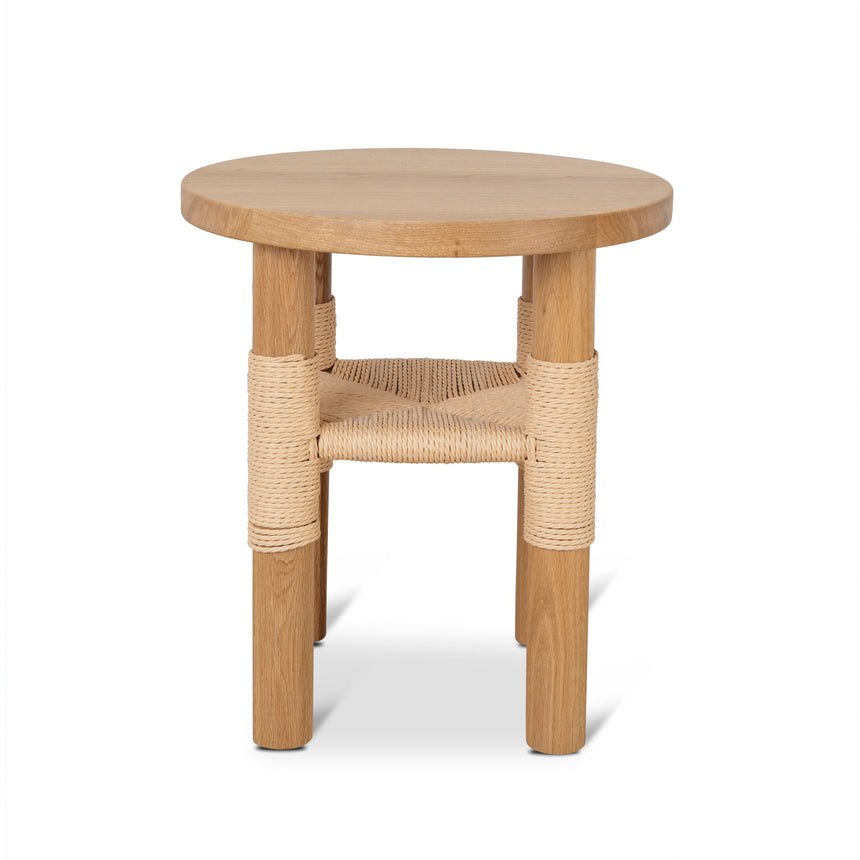 42cm Round Side Table | Natural | Myka Home - View 2
