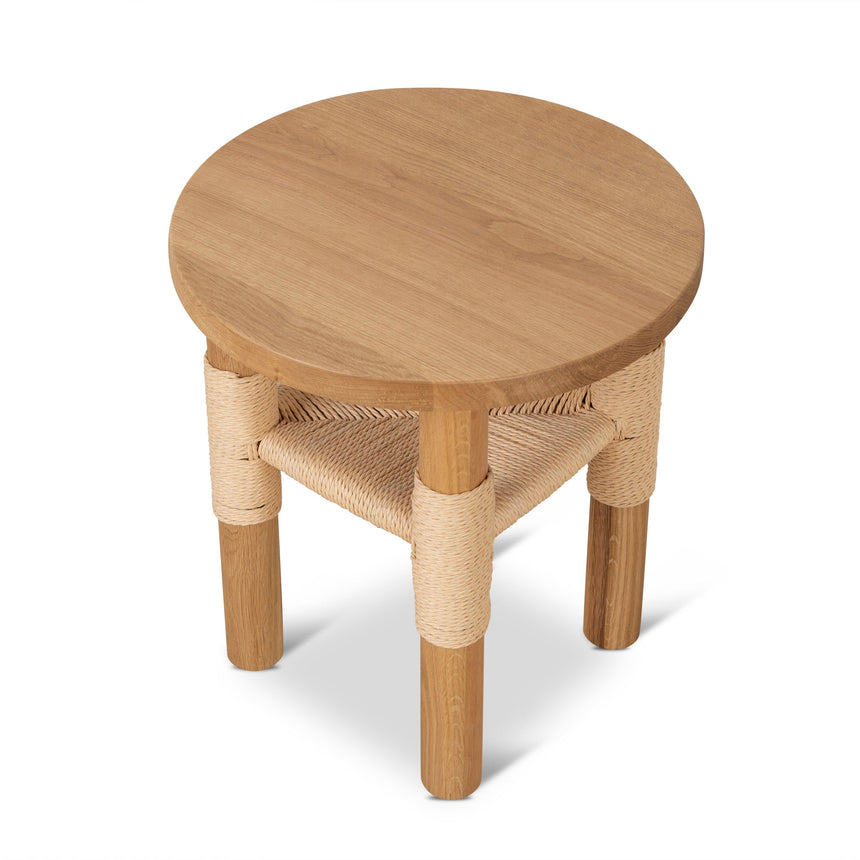 42cm Round Side Table | Natural | Myka Home - View 3