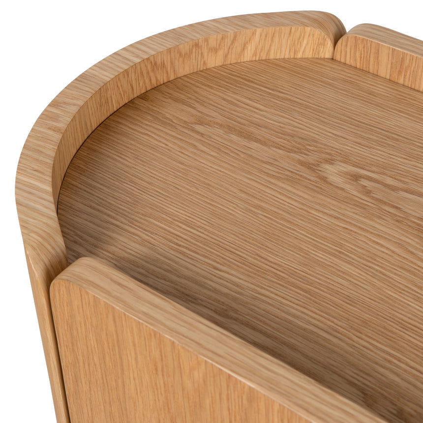 60cm Bedside Table | Natural Oak | Myka Home - View 12