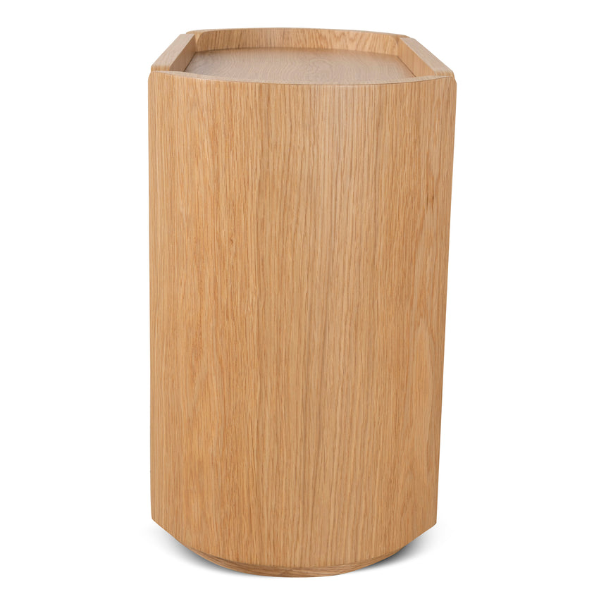 60cm Bedside Table | Natural Oak | Myka Home - View 6