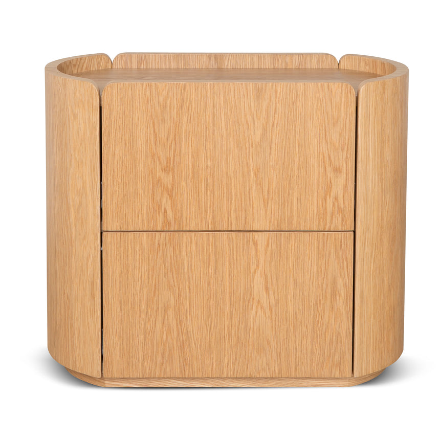 60cm Bedside Table | Natural Oak | Myka Home - View 2
