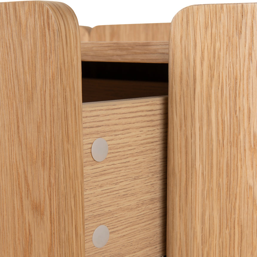 60cm Bedside Table | Natural Oak | Myka Home - View 11