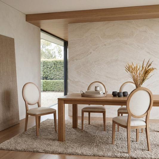 Natural Dining Chair | Dawn Beige (Set Of 2) | Myka Home