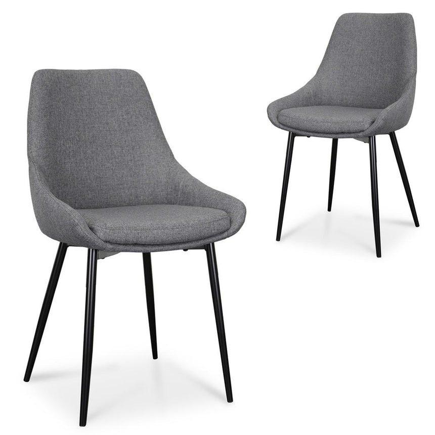 Dining  Chair - Dark Grey (Set of 2)