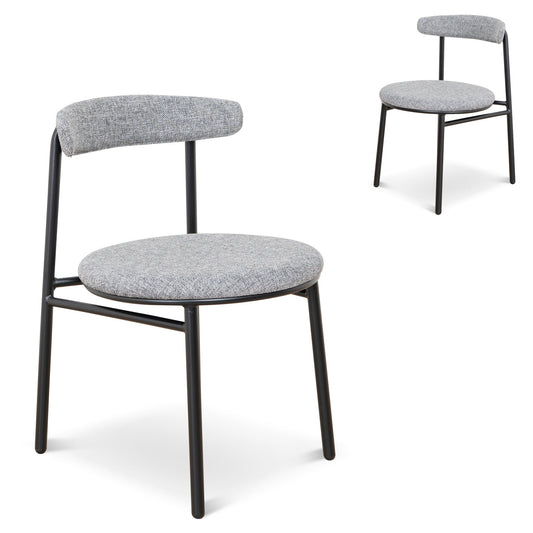 Fabric Dining Chair | Lava Grey (Set of 2) | Myka Home