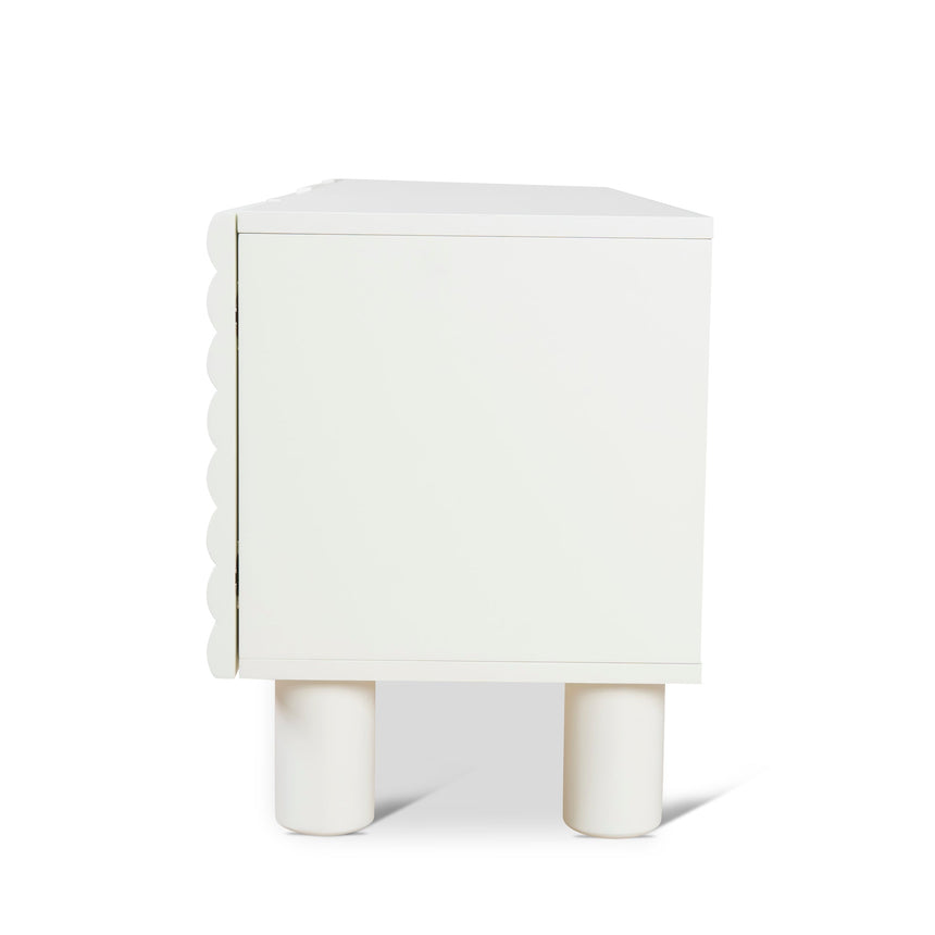 2m TV Entertainment Unit | White | Myka Home - View 6