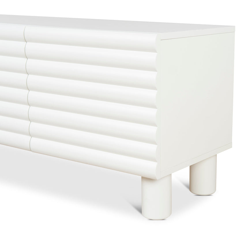 2m TV Entertainment Unit | White | Myka Home - View 8