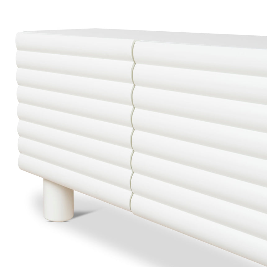 2m TV Entertainment Unit | White | Myka Home - View 9
