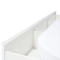 CTV10213-CN Extendable TV Entertainment Unit - Full White Oak