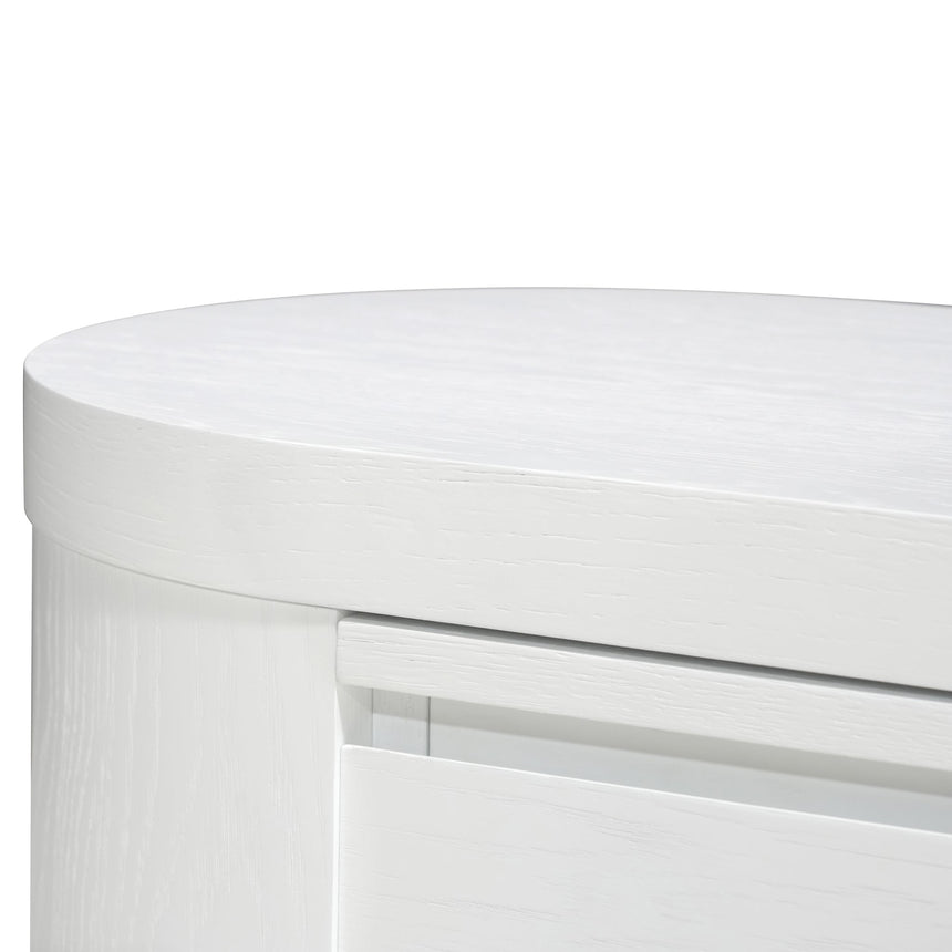 Extendable TV Entertainment Unit | Full White Oak | Myka Home - View 15
