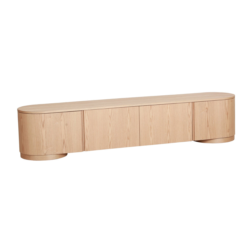 2.2m TV Entertainment Unit | Natural | Myka Home - View 2