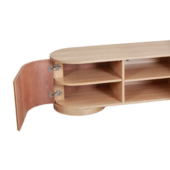 2.2m TV Entertainment Unit | Natural | Myka Home