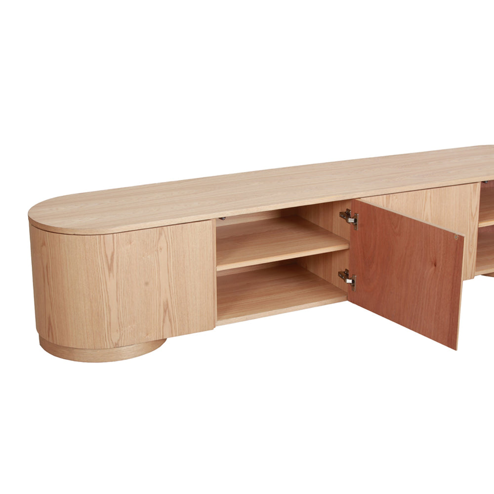 2.2m TV Entertainment Unit | Natural | Myka Home - View 5
