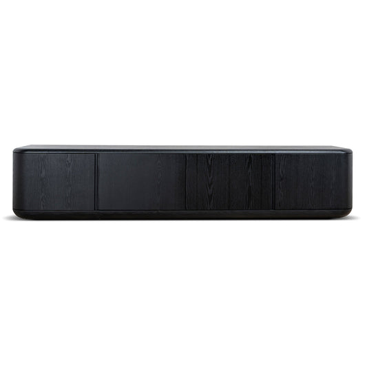 2.2m TV Entertainment Unit | Full Black | Myka Home