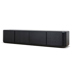 2.2m TV Entertainment Unit | Full Black | Myka Home