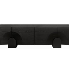 2.2M TV Entertainment Unit | Textured Espresso Black | Myka Home