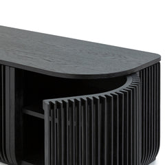 1.75m TV Entertainment Unit | Black Stain | Myka Home