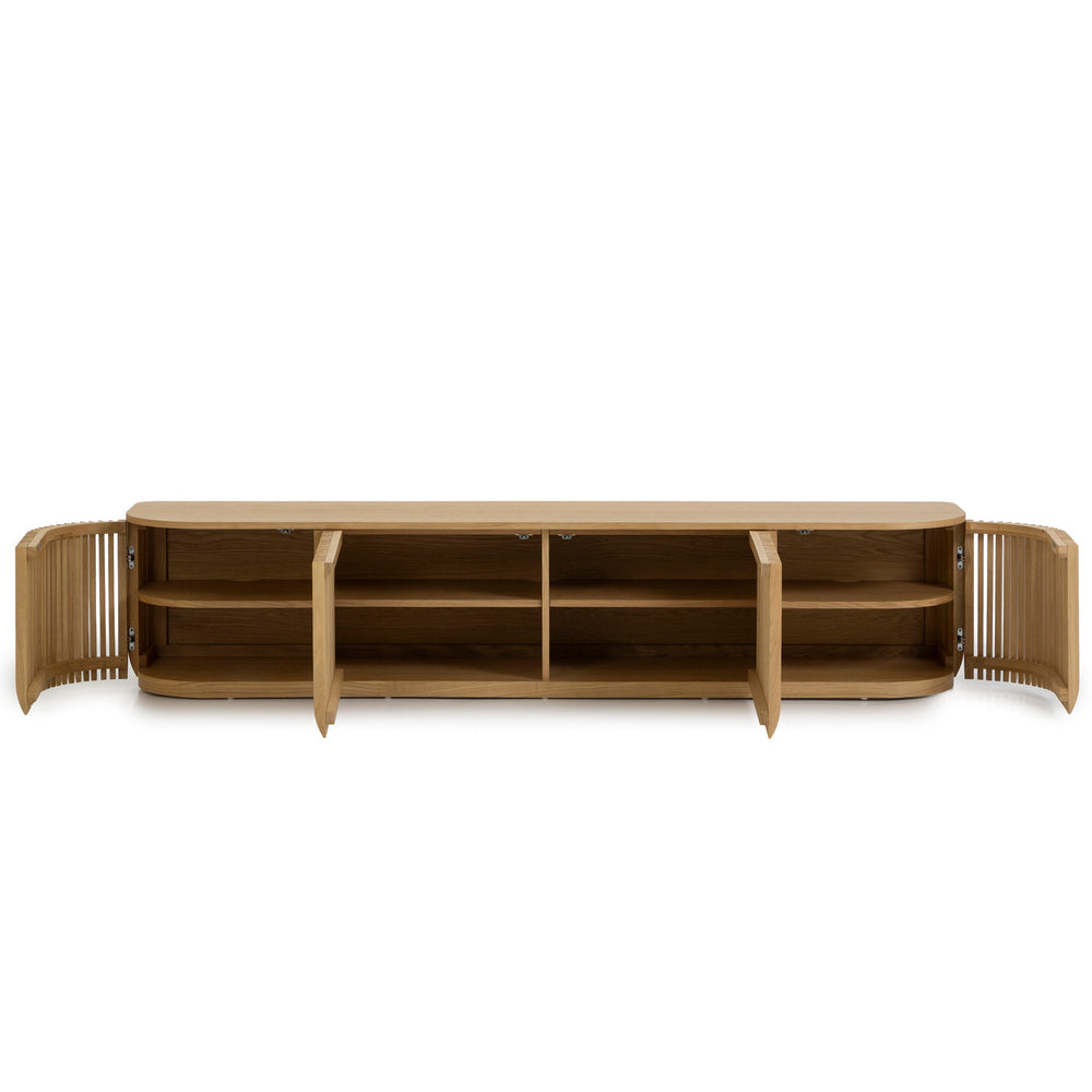 2.15m TV Entertainment Unit | Natural | Myka Home - View 3