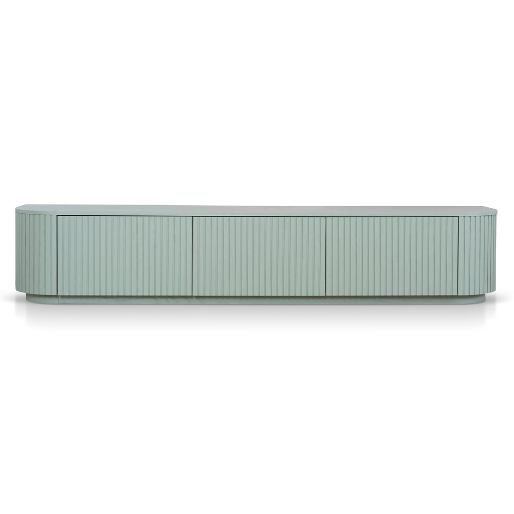 240cm Entertainment TV Unit | Sage Green | Myka Home - View 2