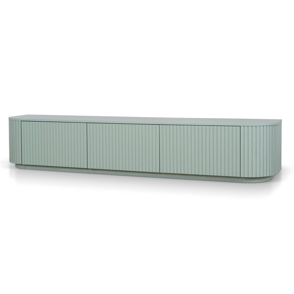 240cm Entertainment TV Unit | Sage Green | Myka Home