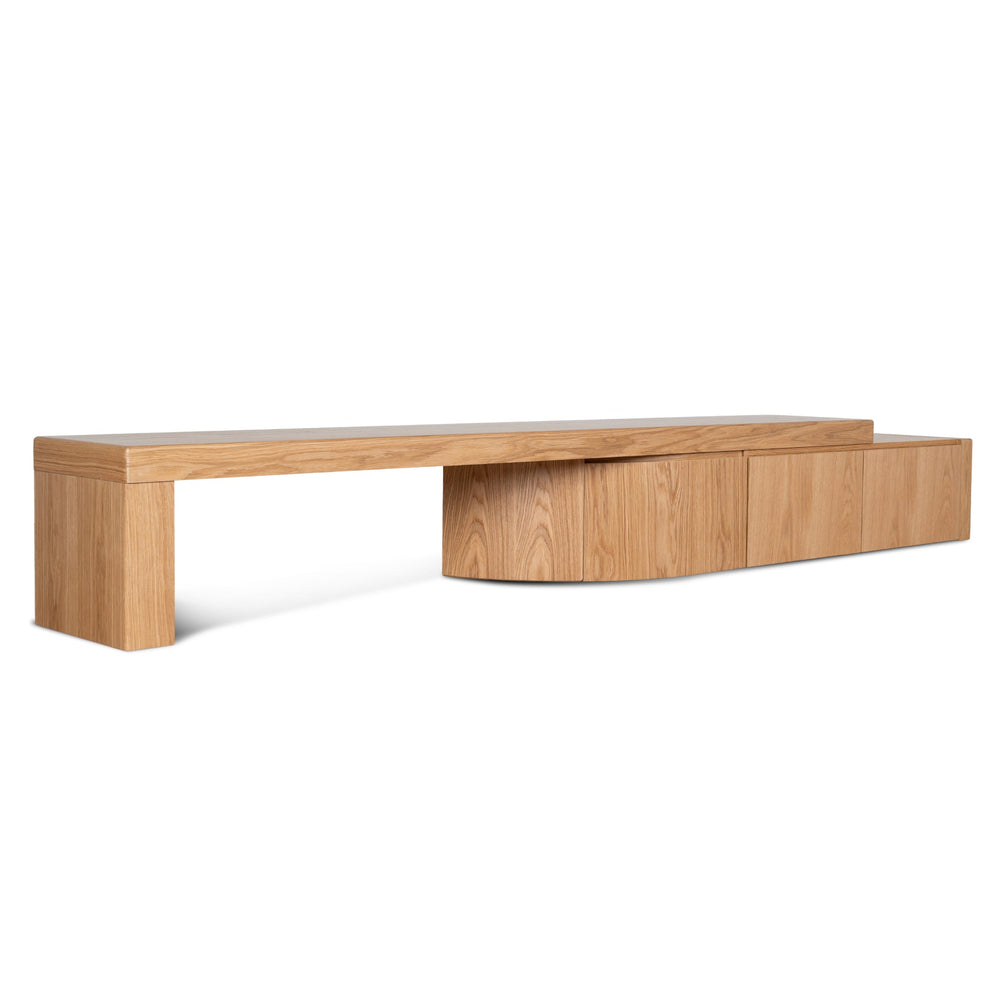 Extendable TV Entertainment Unit | Natural Oak | Myka Home - View 3