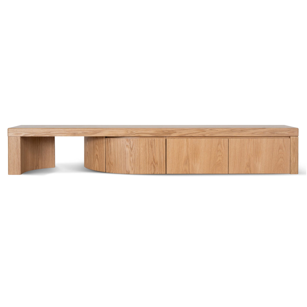 Extendable TV Entertainment Unit | Natural Oak | Myka Home - View 2