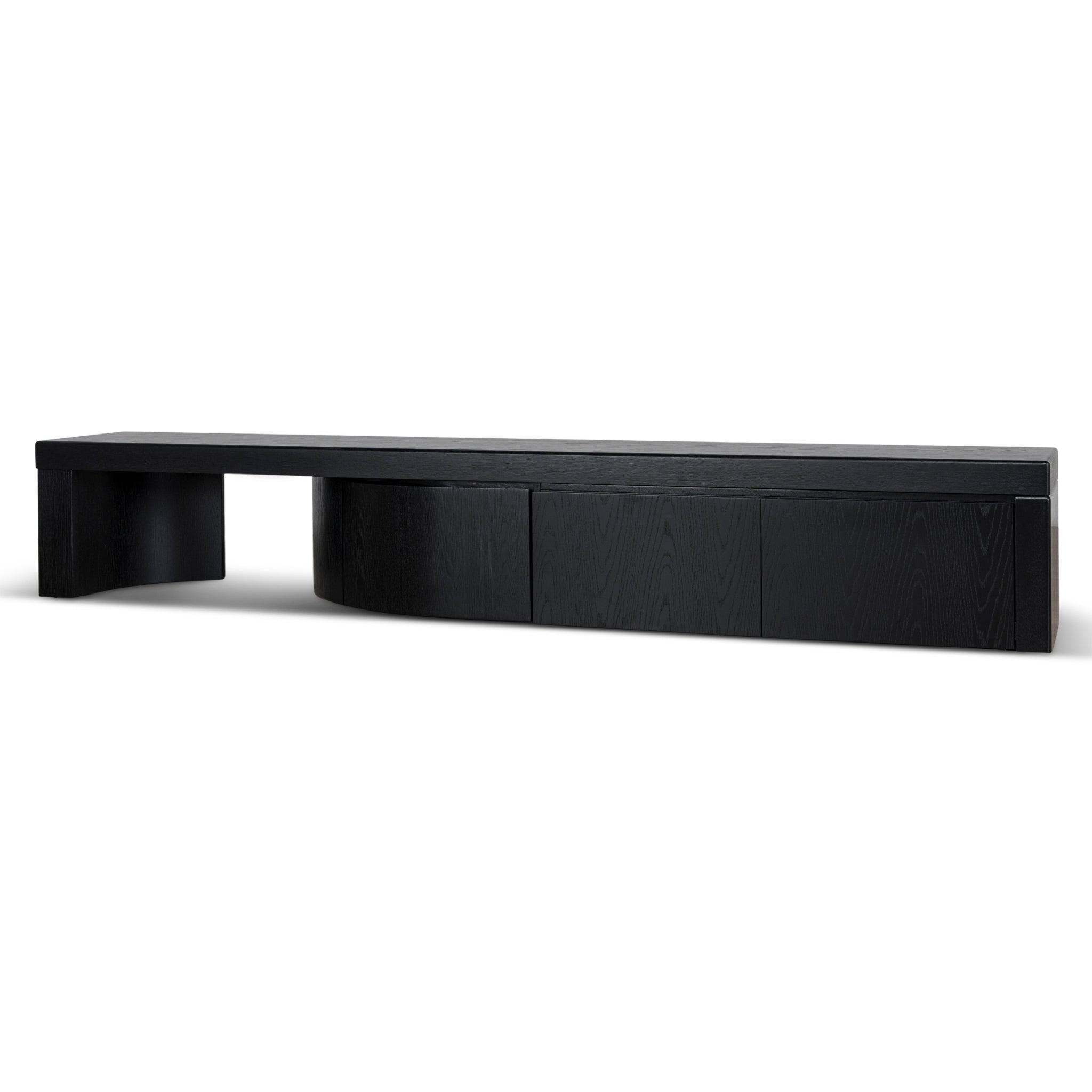Extendable TV Entertainment Unit | Black Oak | Myka Home