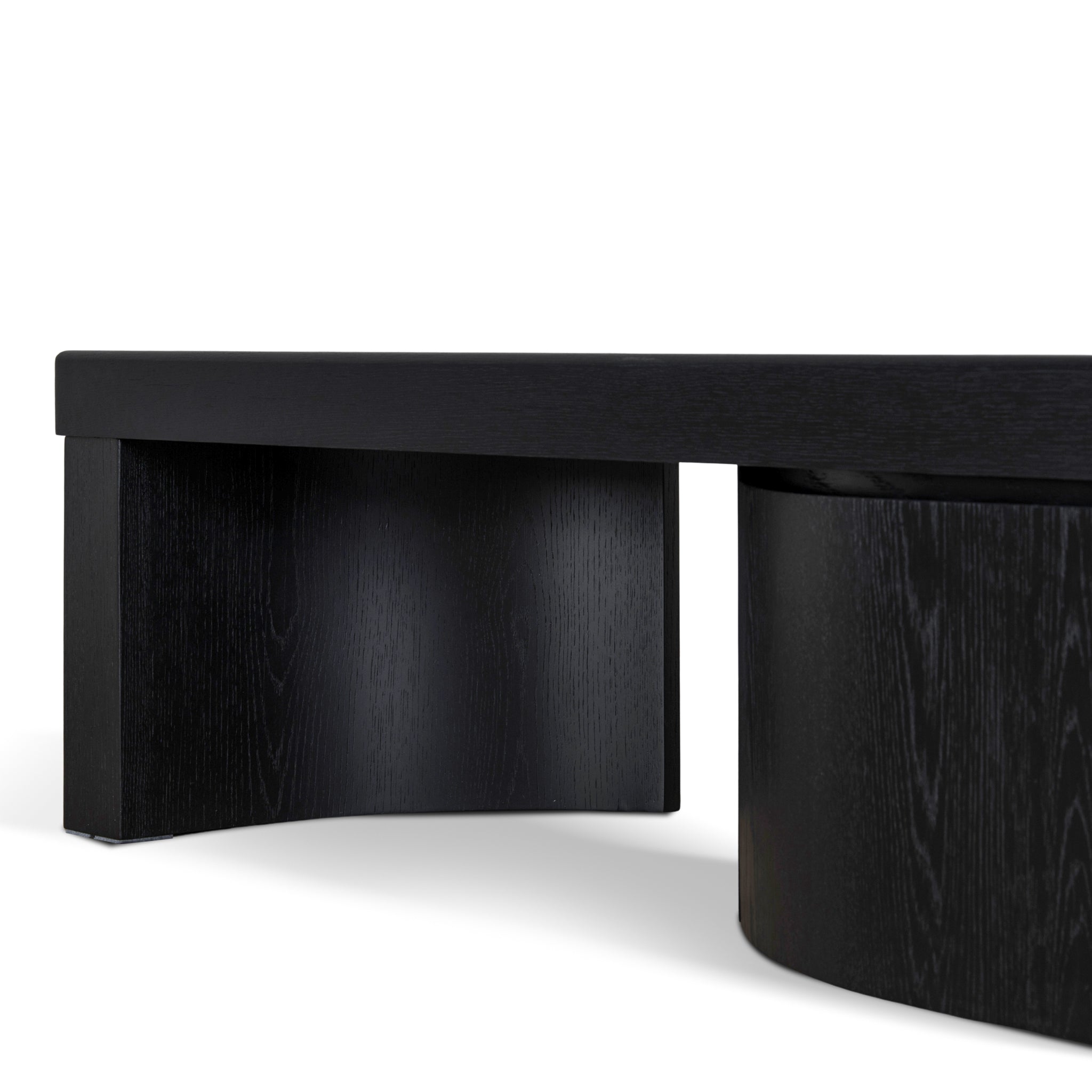 Extendable TV Entertainment Unit | Black Oak | Myka Home