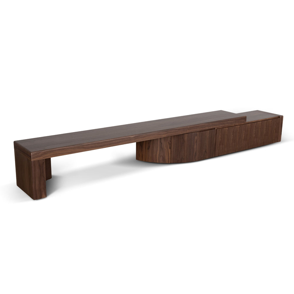 Extendable TV Entertainment Unit | Walnut | Myka Home - View 3